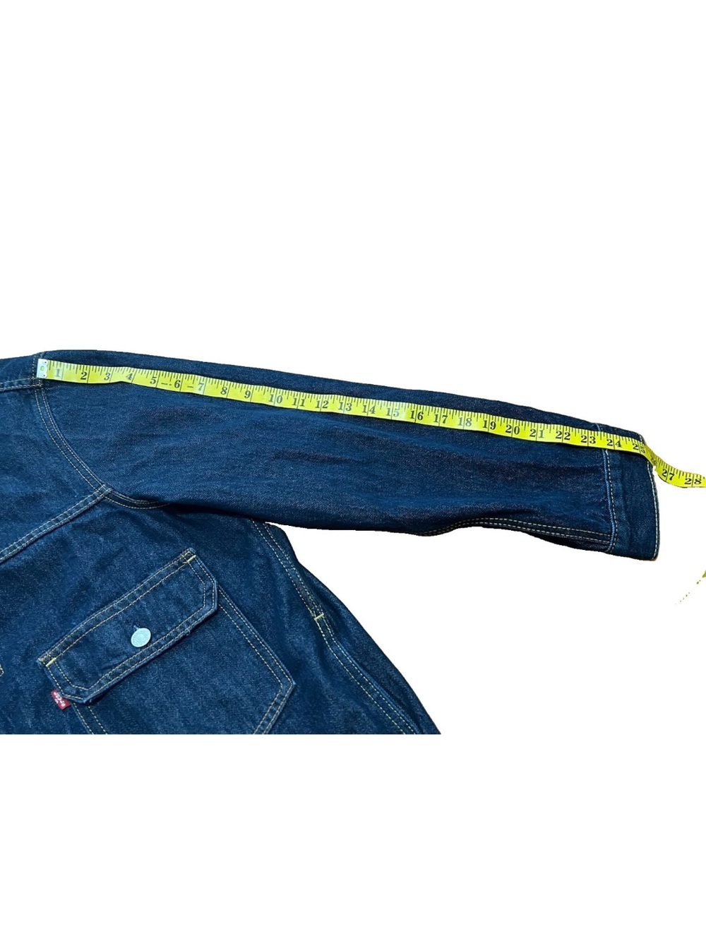 Levi's Type II Trucker Denim Jacket Dark Indigo A7632-0000 Men's XL Fits 2XL - Picture 7 of 9